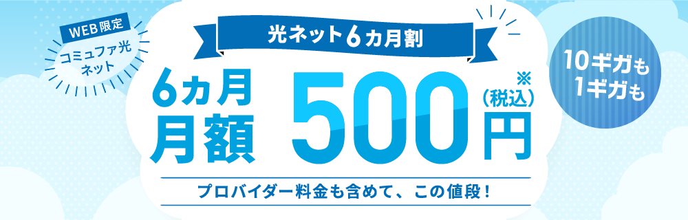 光ネット6カ月割