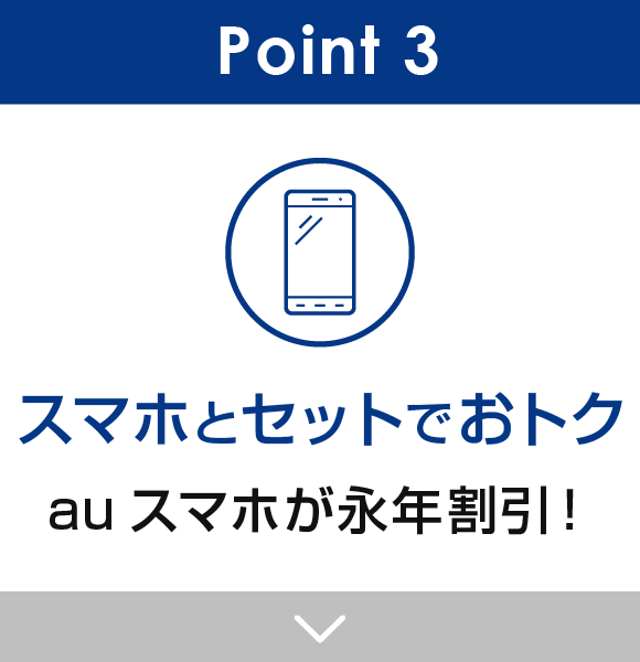 Point3 スマホとセットでおトク